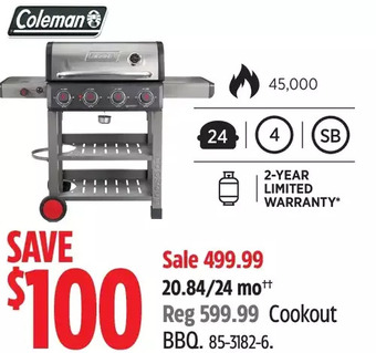 Canadian Tire Coleman Cookout BBQ offer
