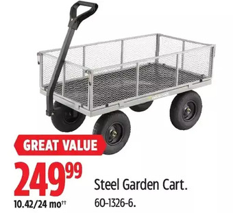Canadian Tire Steel Garden Cart offer