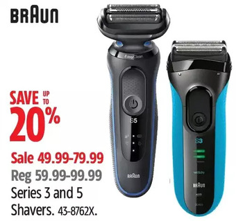 Canadian Tire Braun Series 3 and 5 Shavers offer