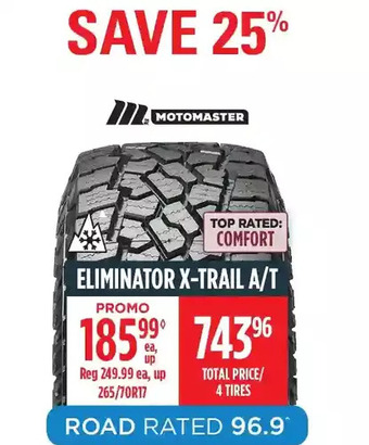 Canadian Tire Motomaster Eliminator X-Trail a/T offer