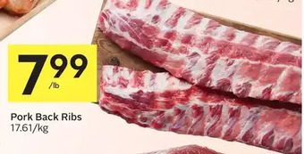 Foodland Pork Back Ribs offer