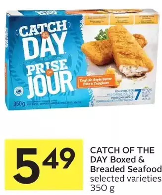 Foodland Catch of the Day Boxed & Breaded Seafood offer