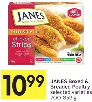 Foodland Janes Boxed & Breaded Poultry offer
