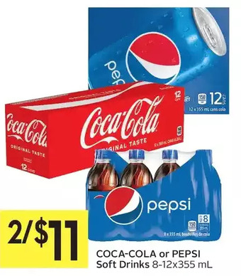 Foodland Coca-Cola or Pepsi Soft Drinks offer