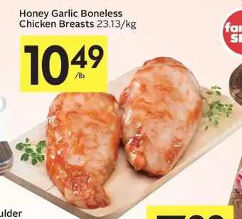 Foodland Honey Garlic Boneless Chicken Breasts offer