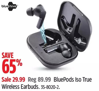 Canadian Tire Bluehive BluePods Iso True Wireless Earbuds offer