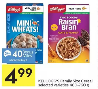Foodland Kellogg's Family Size Cereal offer