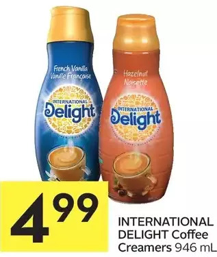 Foodland International Delight Coffee Creamers offer