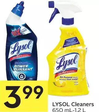 Foodland Lysol Cleaners offer