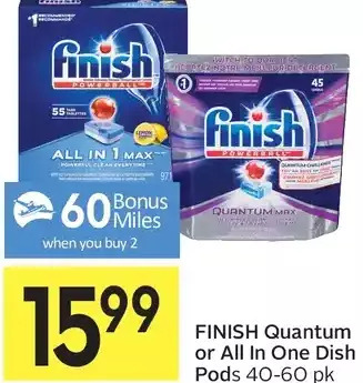 Foodland Finish Quantum or All in One Dish Pods offer