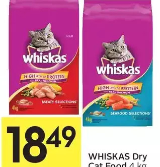 Foodland Whiskas Dry Cat Food offer