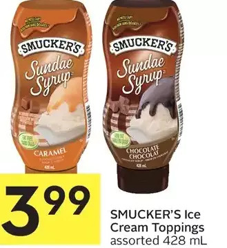 Foodland Smucker's Ice Cream Toppings offer