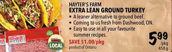 Farm Boy Hayter's Farm Extra Lean Ground Turkey offer