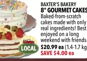 Farm Boy 8" Gourmet Cakes offer