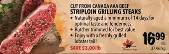 Farm Boy Striploin Grilling Steaks offer