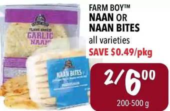 Farm Boy Farm Boy Naan or Naan Bites offer