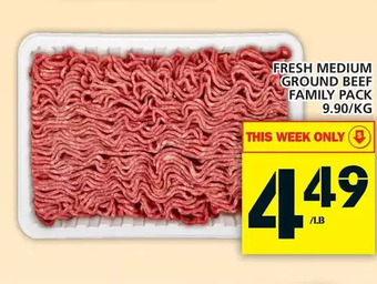 Food Basics Fresh Medium Ground Beef offer