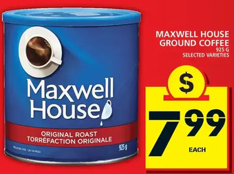 Food Basics Maxwell House Ground Coffee offer