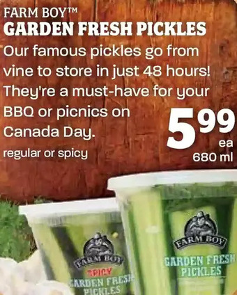 Farm Boy Farm Boy Garden Fresh Pickles offer