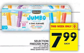 Food Basics Selection Freezer Pops offer