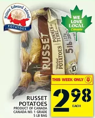 Food Basics Russet Potatoes offer