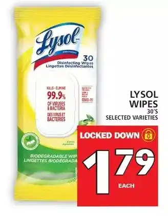 Food Basics Lysol Wipes offer