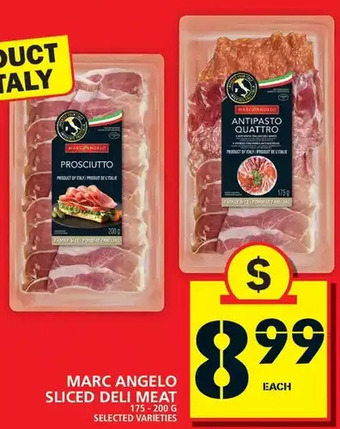 Food Basics Marc Angelo Sliced Deli Meat offer