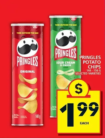 Food Basics Pringles Potato Chips offer