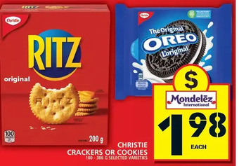 Food Basics Christie Crackers or Cookies offer