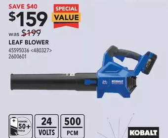 RONA Kobalt Leaf Blower offer