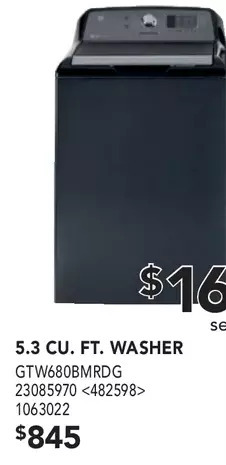 RONA GE Appliances 5.3 Cu. Ft. Washer offer