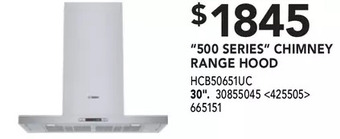 RONA Bosch "500 Series" Chimney Range Hood offer