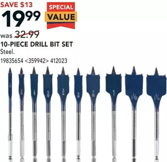 RONA 10-Piece Drill Bit Set offer