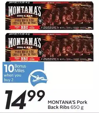 Sobeys Urban Fresh Montana's Pork Back Ribs offer