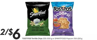Sobeys Urban Fresh Tostitos Tortilla Chips or Smartfood Popcorn offer