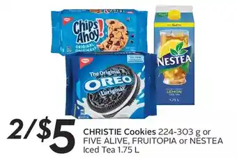 Sobeys Urban Fresh Christie Cookies or Five Alive, Fruitopia or Nestea Iced Tea offer