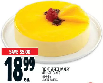 Metro Front Street Bakery Mousse Cakes offer