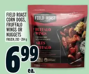 Metro Field Roast Corn Dogs, Fruffalo Wings or Nuggets offer