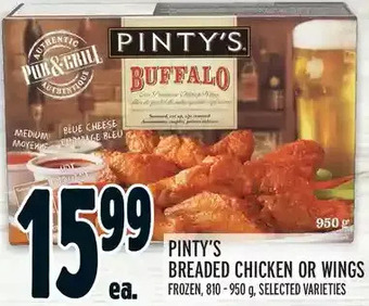 Metro Pinty's Breaded Chicken or Wings offer