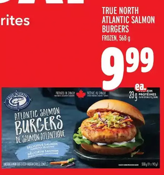 Metro True North Atlantic Salmon Burgers offer