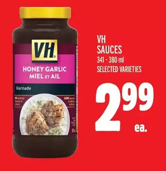 Metro VH Sauces offer