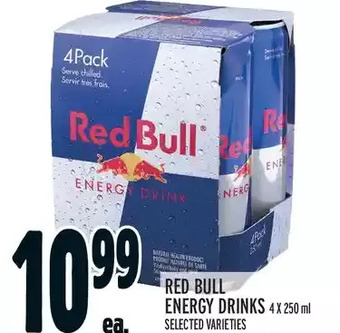 Metro Red Bull Energy Drinks offer