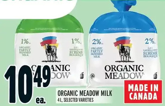 Metro Organic Meadow Milk offer