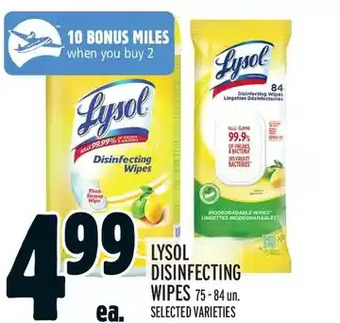 Metro Lysol Disinfecting Wipes offer