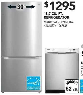 Lowe's Midea 18.7 Cu. Ft. Refrigerator offer