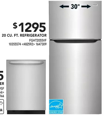 Lowe's 20 Cu. Ft. Refrigerator offer