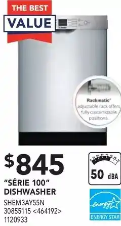 Lowe's Bosch "Série 100" Dishwasher offer