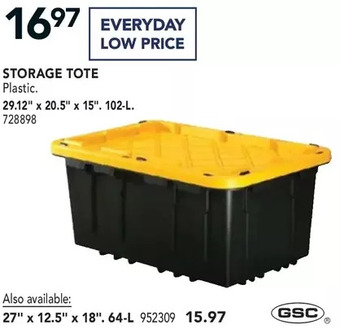 Lowe's Gsc Storage Tote offer