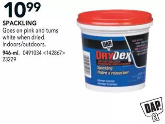Lowe's DAP Spackling offer