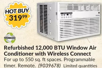 Princess Auto Refurbished 12,000 BTU Window Air Conditioner with Wireless Connect offer